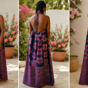 Adire Free Size Gown